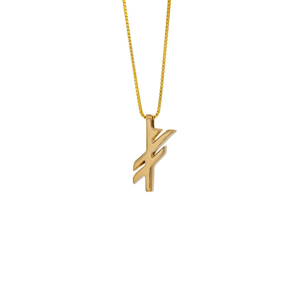 Luck / Gæfa Gold Plated Pendant