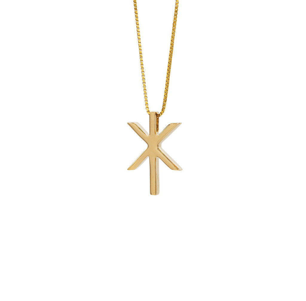 Strength / Magn Gold Plated Pendant