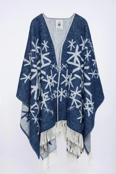 Nordic Strength Wool Cape – Bindrune-Inspired Icelandic Cloak