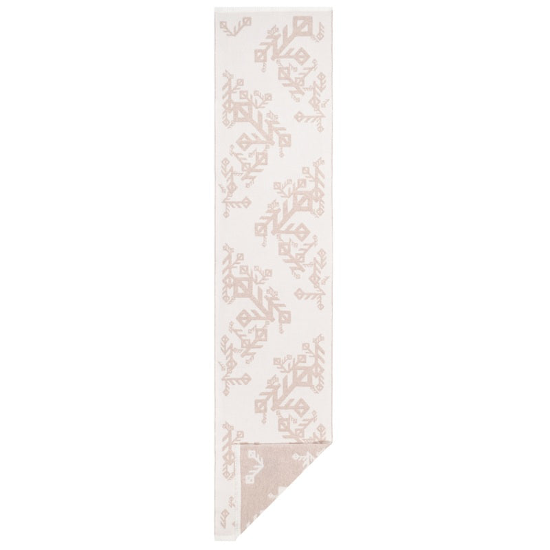 Scarf Merino LOVE – Beige | Large Runic Symbols