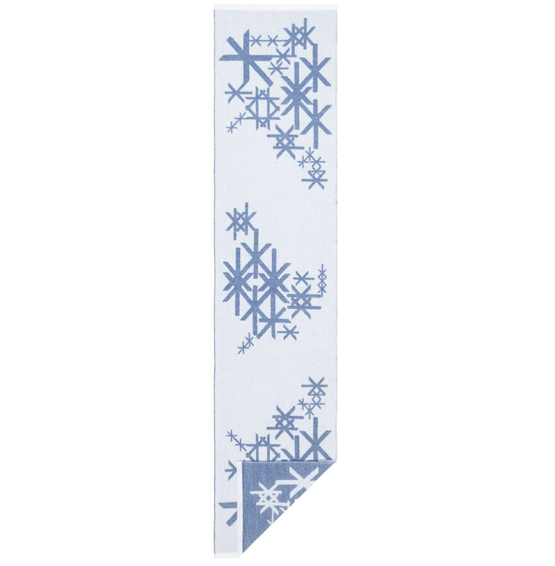 Scarf Merino STRENGTH – Blue | Large Runic Symbols