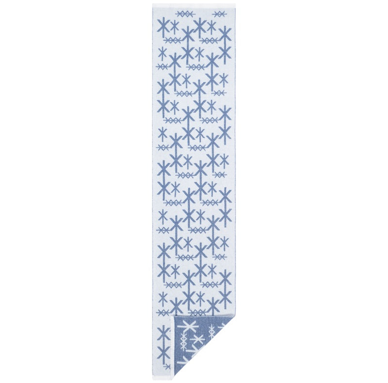 Scarf Merino STRENGTH – Blue | Small Runic Symbols