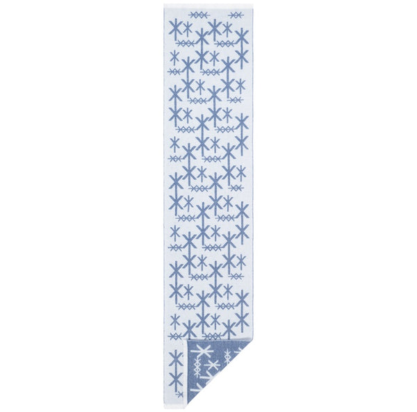 Scarf Merino STRENGTH – Blue | Small Runic Symbols