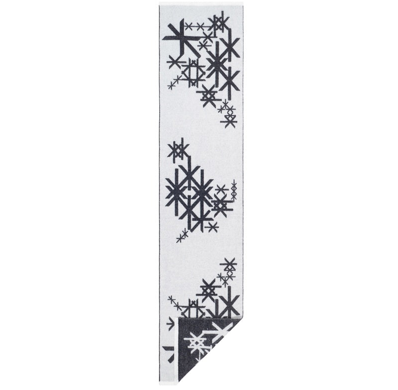 Scarf Merino STRENGTH – Black | Large Runic Symbols