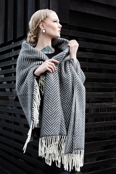 Nordic Herringbone Blanket