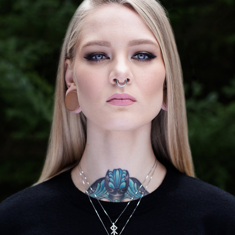 Norse Runic Silver Bind rune Necklaces – Alrun Nordic Design