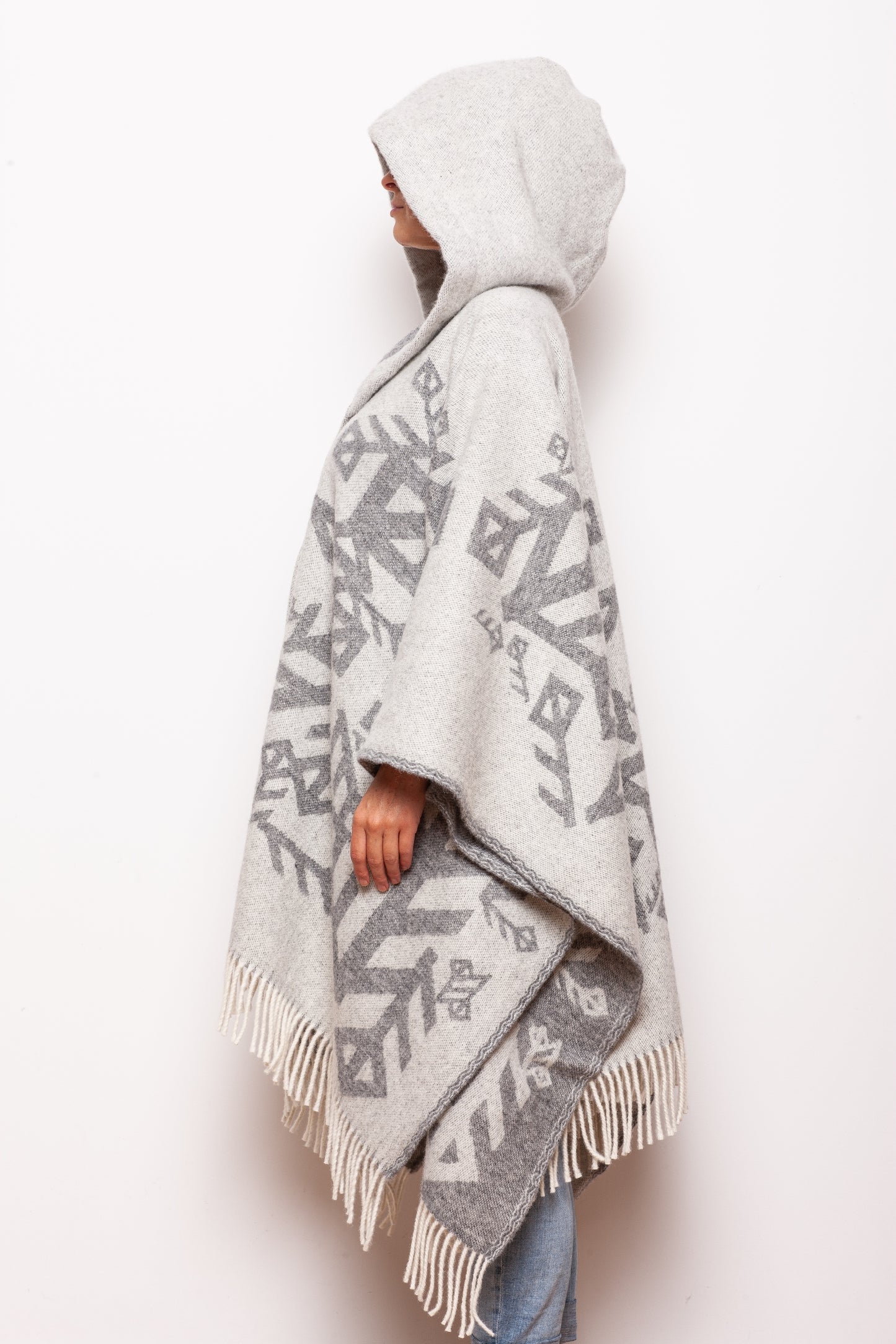 Nordic Love Wool Cape with hood