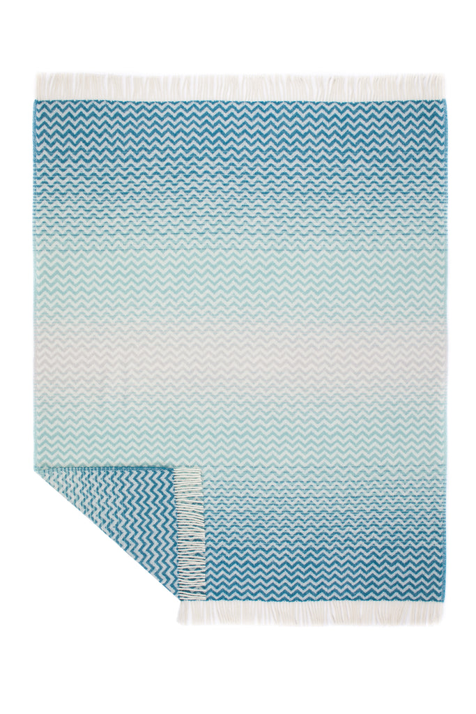 Luxury Ombre Chevron Wool Blankets – Natural New Zealand Wool