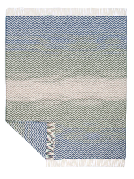 Ombre Wool Throw – Chevron Design for Stylish Living. Alrun Nordic Design