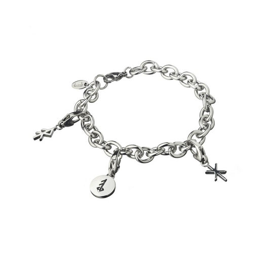 Steel Charm Bracelet