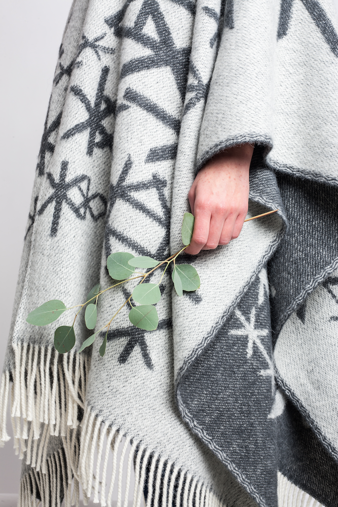 Grey 2025 wool cape