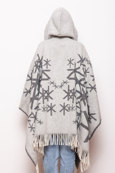 Nordic Strength Wool Cape with hood